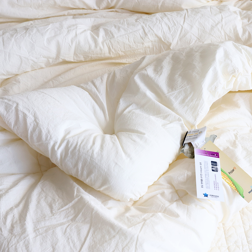 쿠에뜨 순면차렵 알러지케어 먼지없는이불 뮤 80수 피그먼트이불