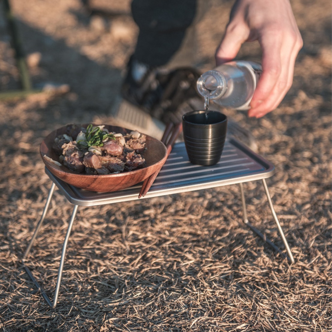 백패킹 테이블 접이식 미니 테이블 캠핑철제테이블 캠핑용 조리대