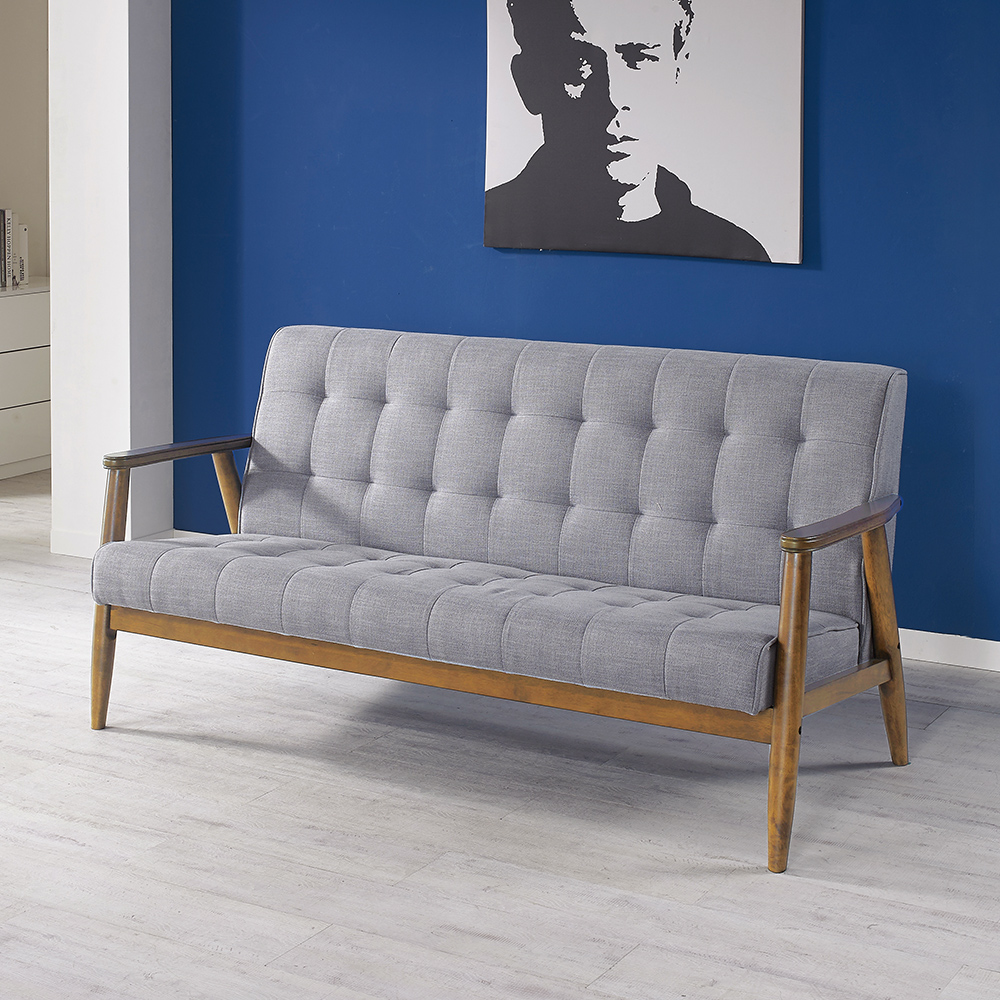 스코나 루아스 원목 패브릭 3인 소파