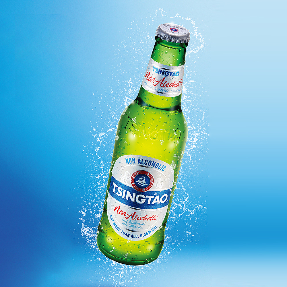 칭따오 논알콜릭 음료 330ml 12병 안전포장 패키지 서비스 - 메인 이미지