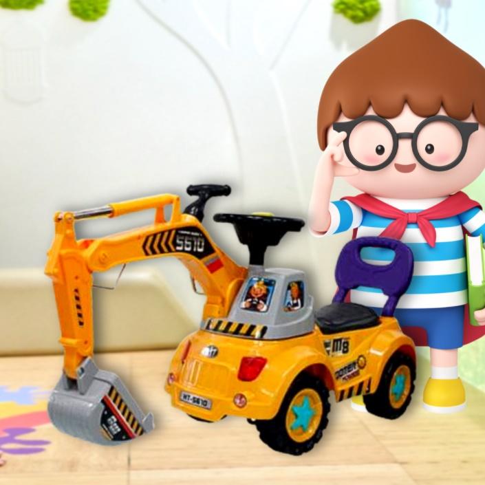 중장비 붕붕카 유아 포크레인 아기 실내 자동차 돌 아기 붕붕카