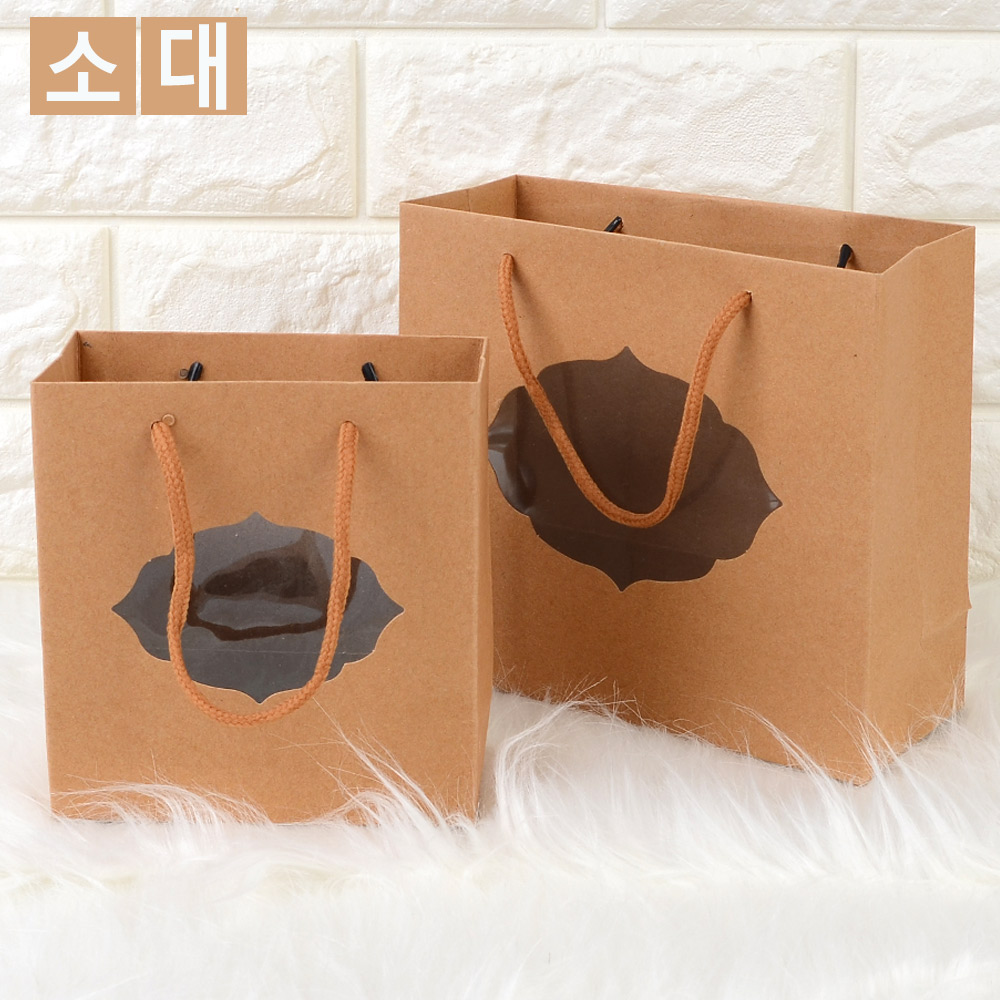 윈도우쇼핑백 크라프트종이백 선물용종이가방 - 상세 이미지 5