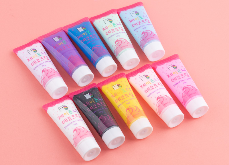 데코덴 생크림본드 폰케이스 탑꾸 탑로더 꾸미기 재료 데코크림 화이트