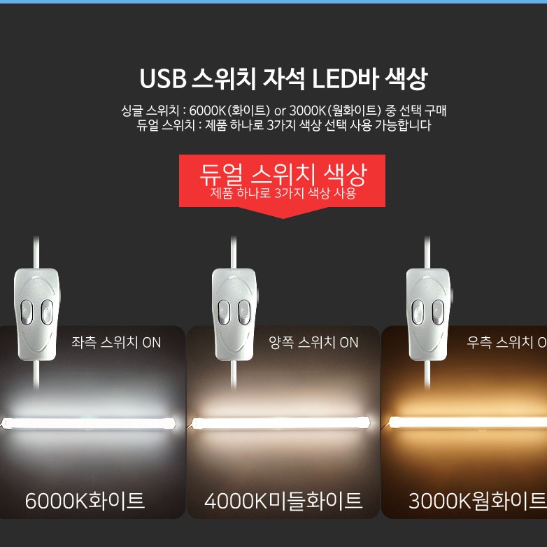 드레스룸 전등 장식장 부착식 조명 파우더룸 침대 A형 - 상세 이미지 3