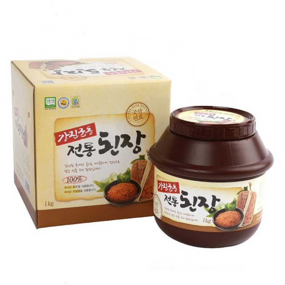 시골집 된장 2kg/한정식의고장 전라도 강진 옛날 재래 방식 시골 전통 촌 깊은장맛 - 상품 이미지