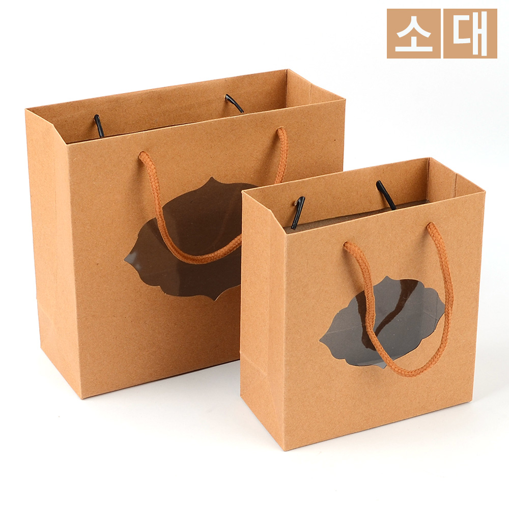 윈도우쇼핑백 크라프트종이백 선물용종이가방 - 상세 이미지 2
