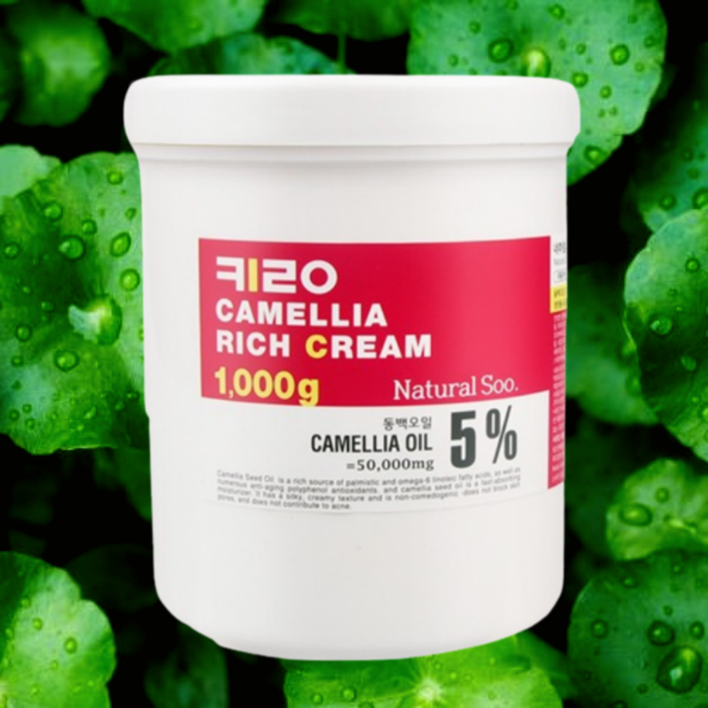 병풀잎수크림 페이퍼팩 키로 카멜리아 리치 대용량 건성 주름개선 탄력 크림 1kg - 상품 이미지