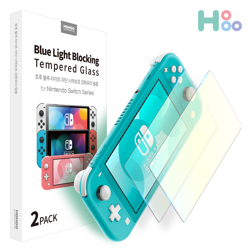 호후 닌텐도스위치 강화유리 액정 보호필름(2매) 게임 악세서리 - 상세 이미지 3