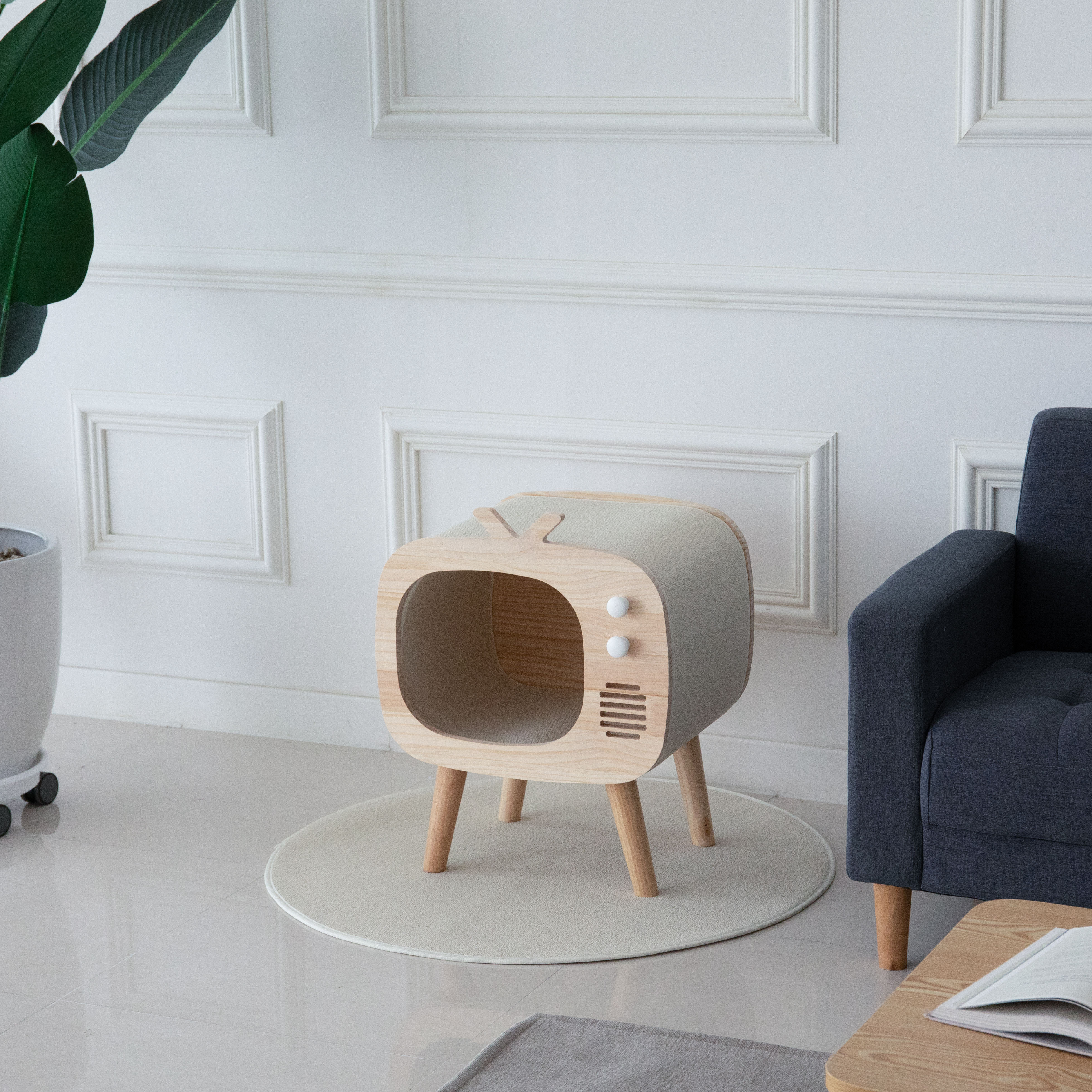 가르르 원목 고양이집 숨숨집 강아지집  중형