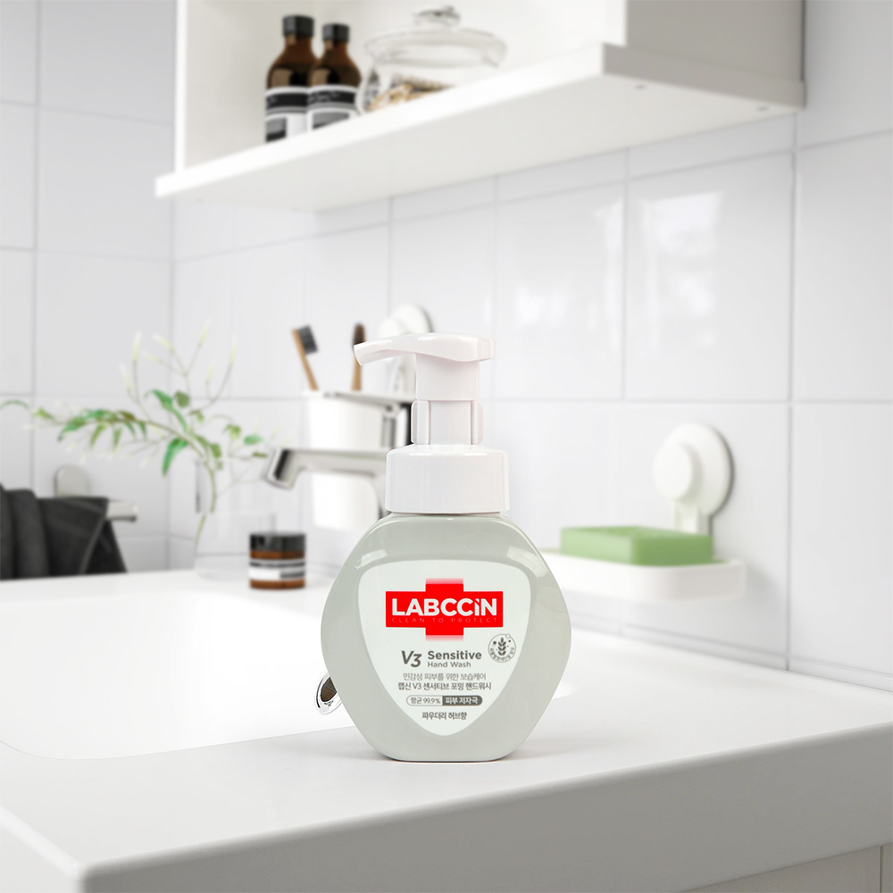 애경 랩신 V3 센서티브 핸드워시 손세정제 용기 250ml+250ml - 상품 이미지