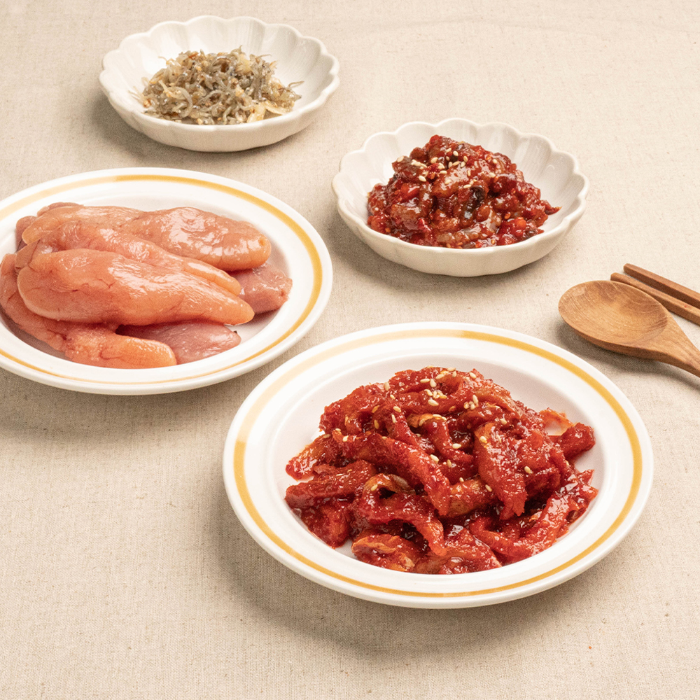 속초식 명태회무침 1kg, 400g 초무침 식해 반찬 냉면 고명 젓갈 이미지 3