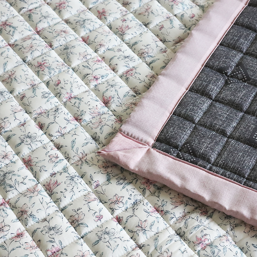 부드러운침대패드 로얄홈 플라워패턴 하니 미끄럼방지 패드