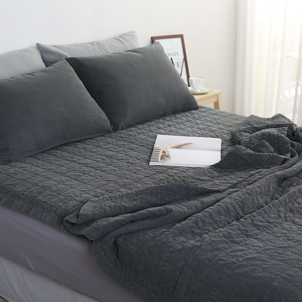 호텔 두꺼운 모달 침대패드 사계절 고정밴드 순면 피그먼트 누빔 매트리스 이불패드 클로이 Q