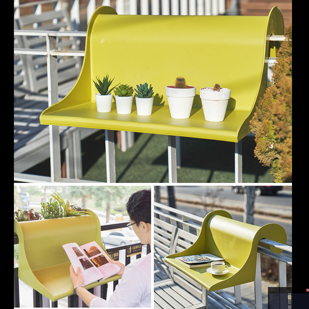 걸이형 베란다 테이블 야외 발코니 마당 난간 간이선반