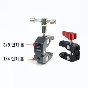 고급 크랩클램프 - 카메라 삼각대 매직암 장착 용도 CNC 메탈 슈퍼클램... 개봉기 | 실사용 후기 - 상품 이미지 4