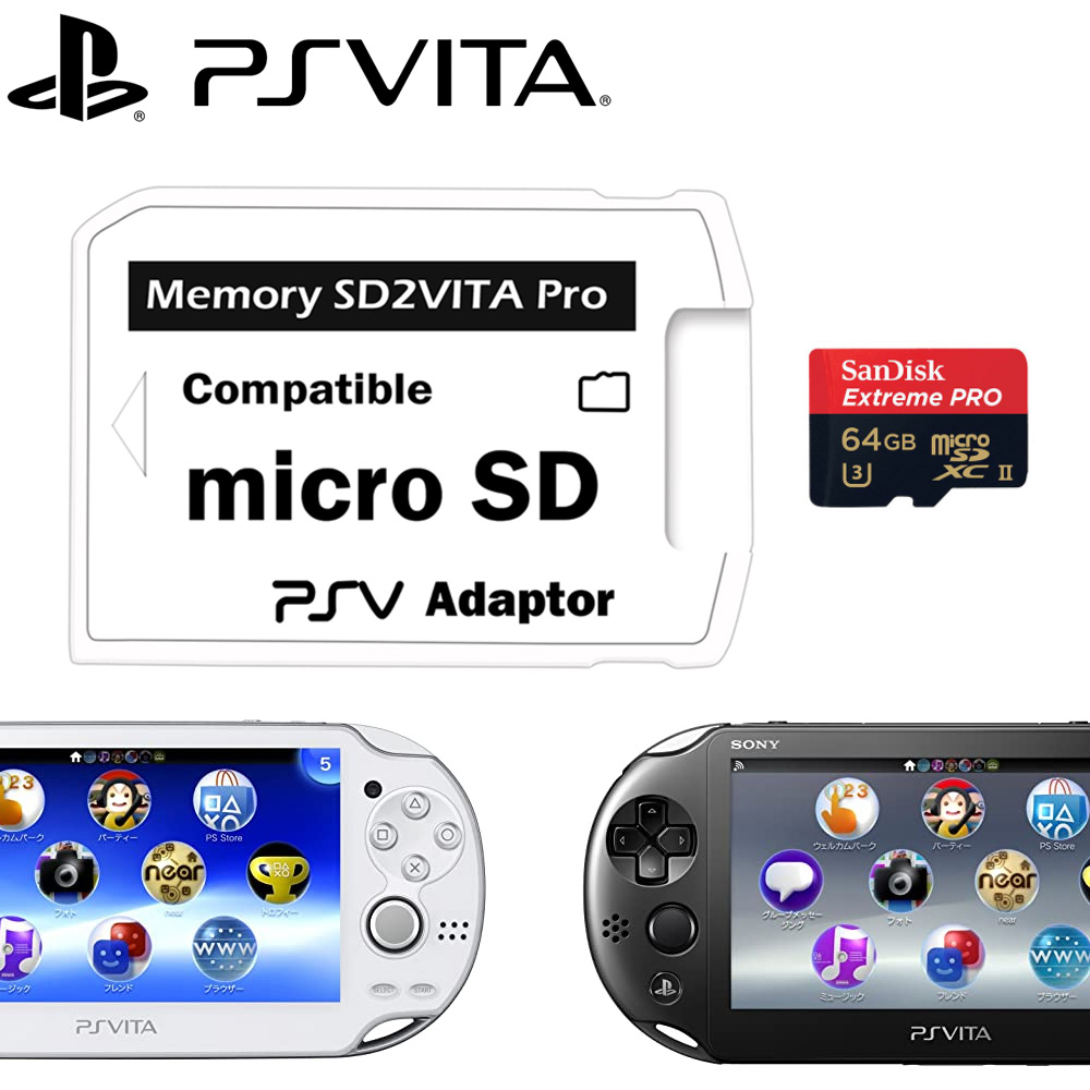 PS 비타 SD 카드 어댑터 SD2VITA 5.0 PS 비타 활용법 게임 저장 카드
