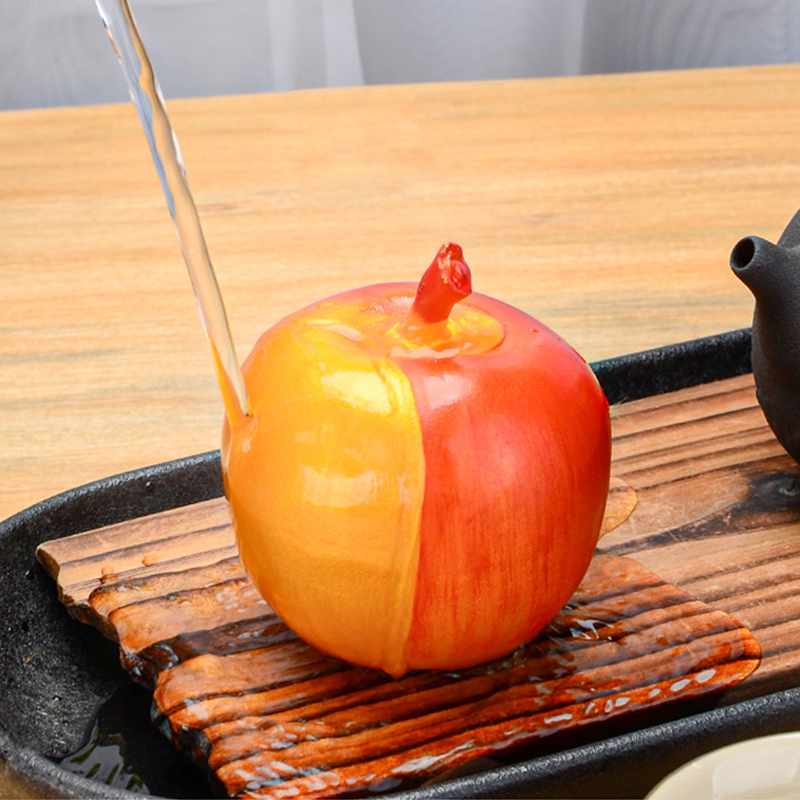 빨간 황금 사과 변색 과일 차총 다우 다도구 소품 다도용품 - 상품 이미지