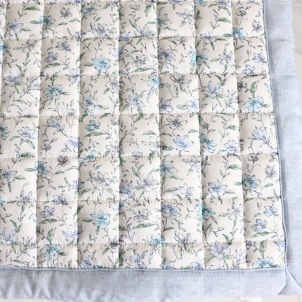 부드러운침대패드 로얄홈 플라워패턴 하니 미끄럼방지 패드