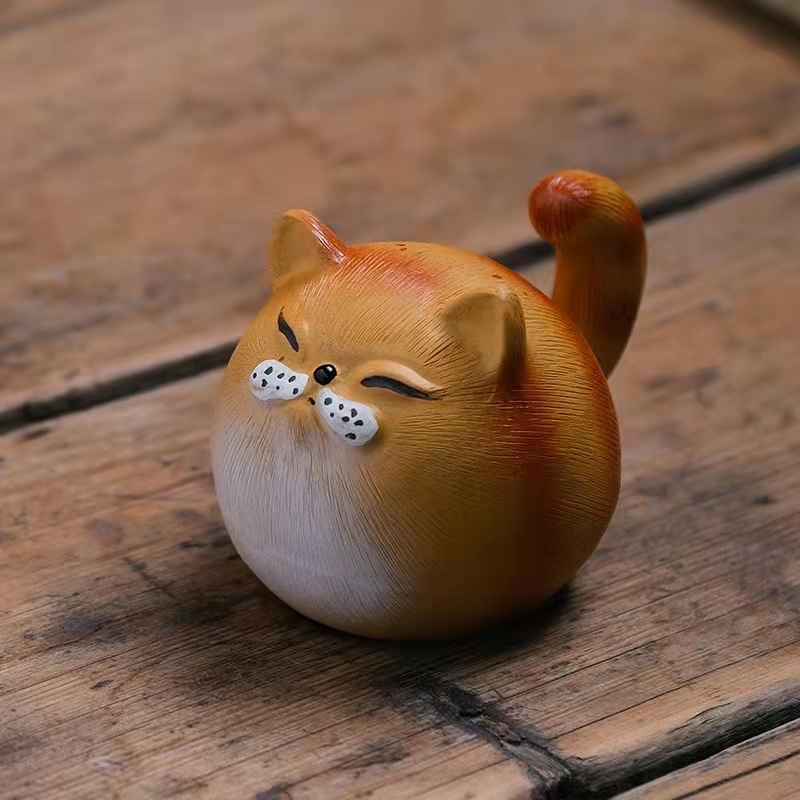 귀여운 고양이 냐옹이 자사 차총 다우 다도 소품 - 상세 이미지 5
