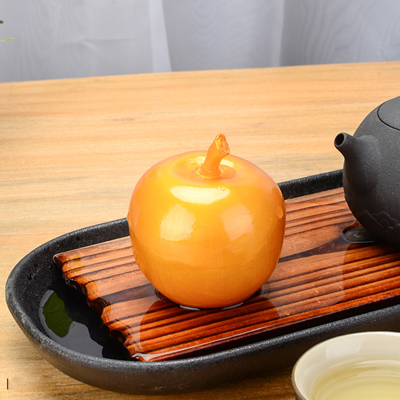 빨간 황금 사과 변색 과일 차총 다우 다도구 소품 다도용품 - 상세 이미지 2