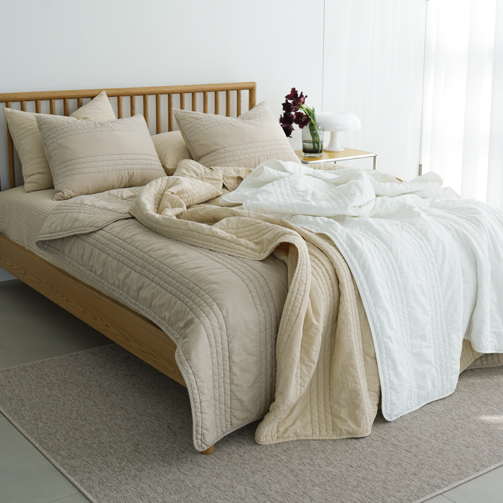 오가니크라프트 여름 간절기 차렵이불 100수 고밀도 순면 피그먼트 SS