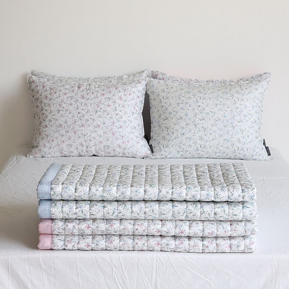 부드러운침대패드 로얄홈 플라워패턴 하니 미끄럼방지 패드