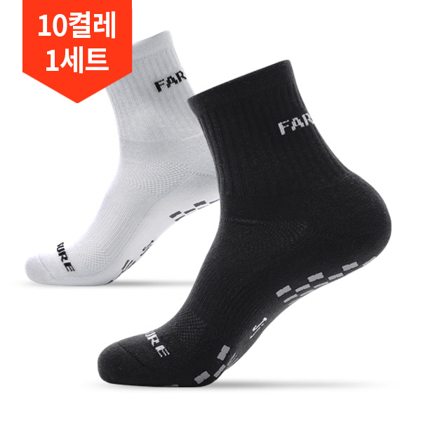 10켤레1세트/파앤슈어 특허 논슬립 남성 골프양말 - 상품 이미지