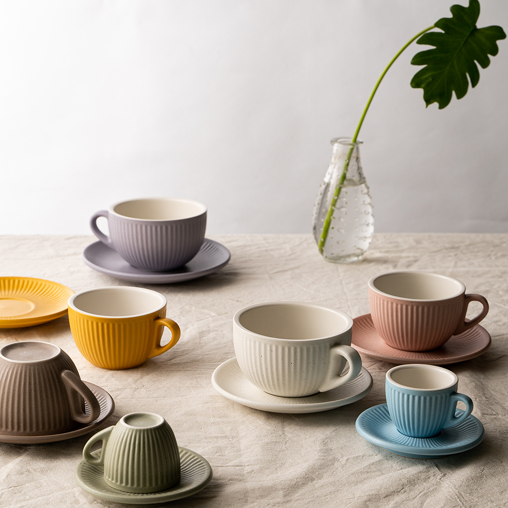 Mano 카프치노 믹스커피 잔 커피잔세트 230ml [국내직접생산] 선물용