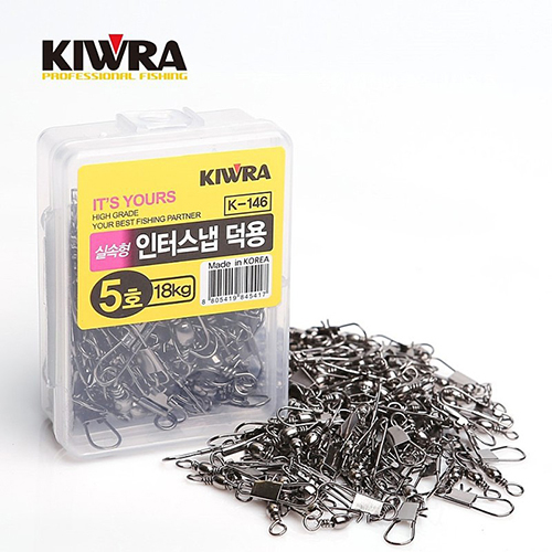 키우라 인터 스냅 핀 롤링 스위벨 회전 벌크 도래