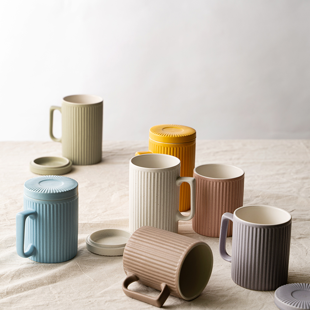 mano 카페마카롱 머그잔 예쁜머그컵 450ml [국내직접생산] 집들이선물