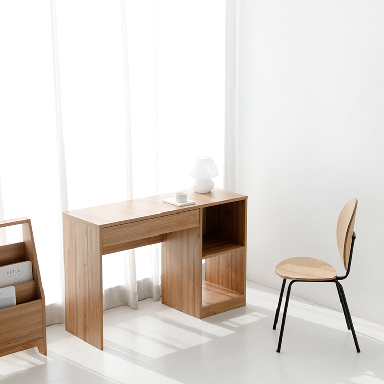숄리드 서랍책상 DM75115 1150x400x750mm, 캄포어베니어 0460.5538