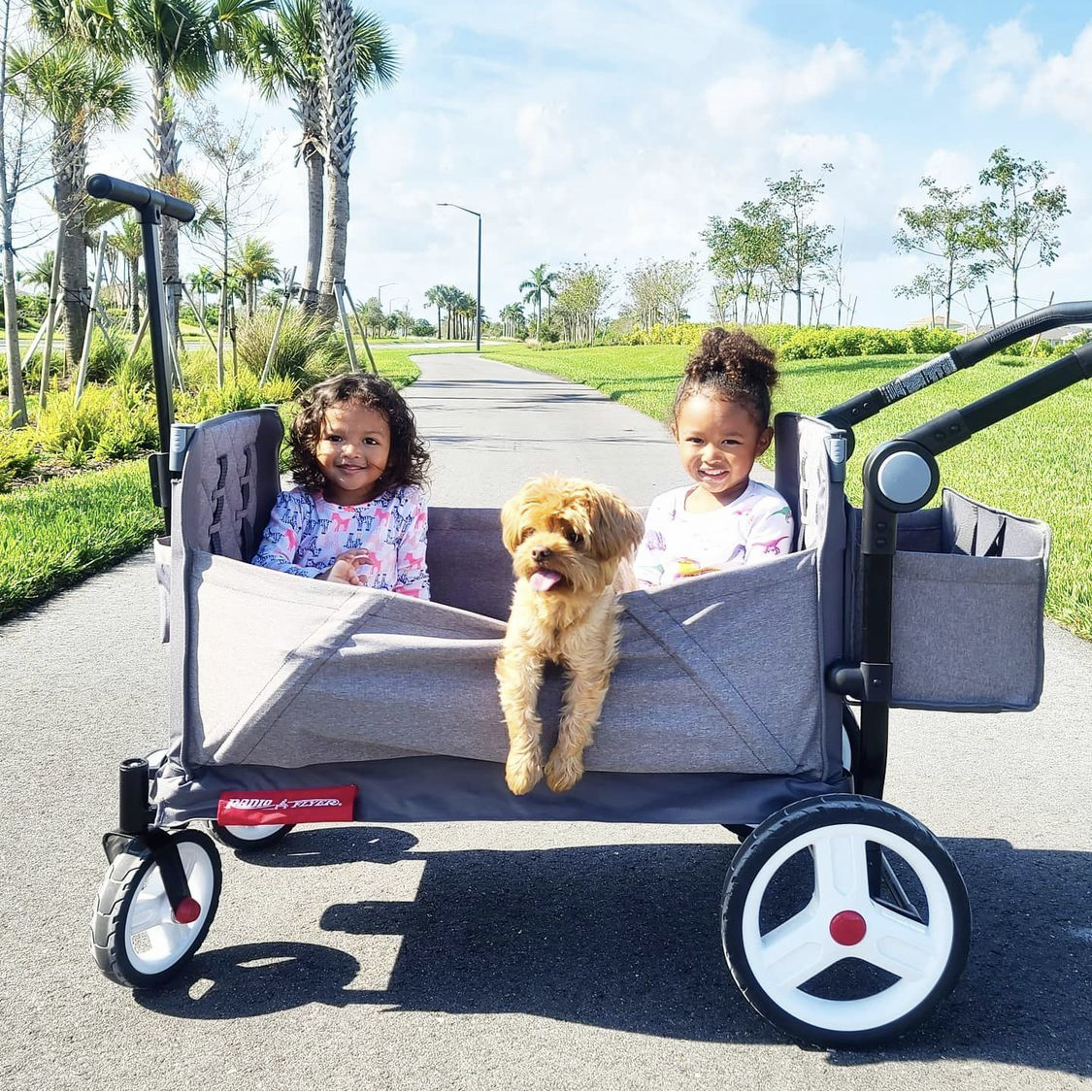 라디오플라이어 오디세이 그레이 양방향 접이식 유아 캠핑 웨건