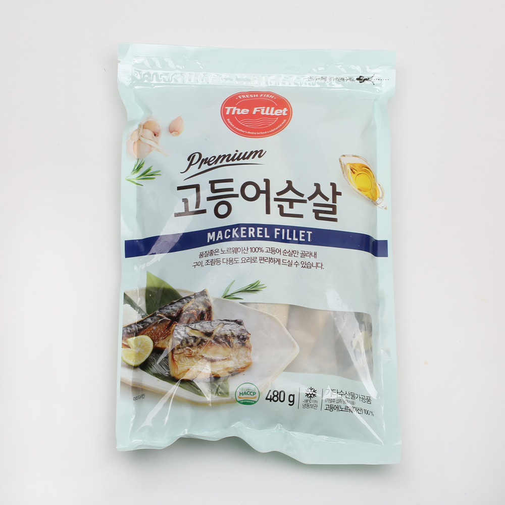 노르웨이 순살 고등어 480gX2봉 뼈없는 생선 100%뼈없는 고등어 - 상품 이미지