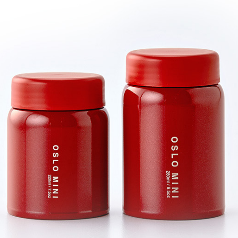 오슬로 보온 도시락 미니 푸드자 죽통 스텐 통 이유식 280ml, 화이트 - 메인 이미지