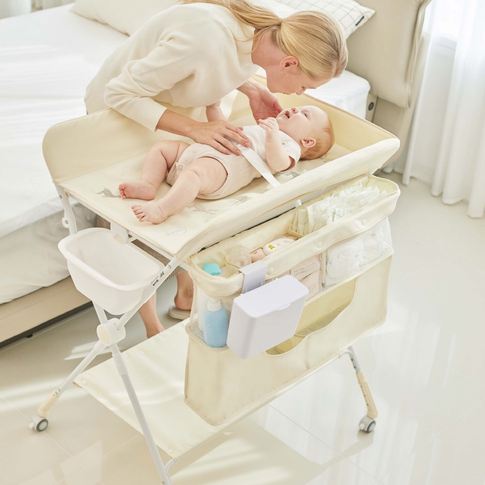 아가짱 접이식 기저귀교환대 기저귀갈이대 베이지