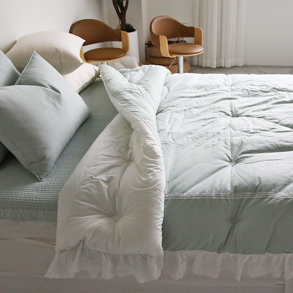 신혼차렵이불 송화침장 호텔식 포플린 고밀도 까사 사계절이불