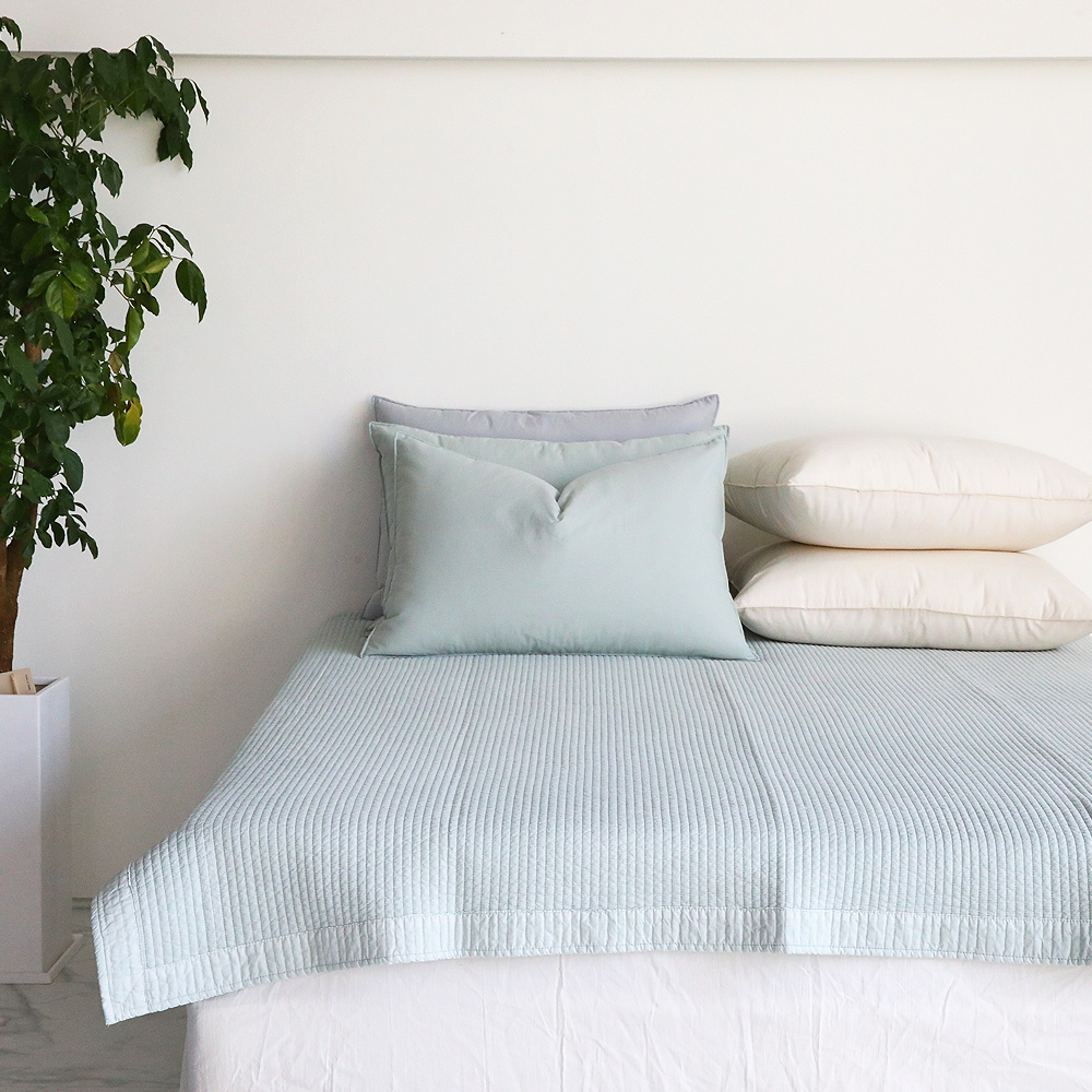 사계절침대패드 송화침장 고밀도 까사 양면 워싱 줄누비패드