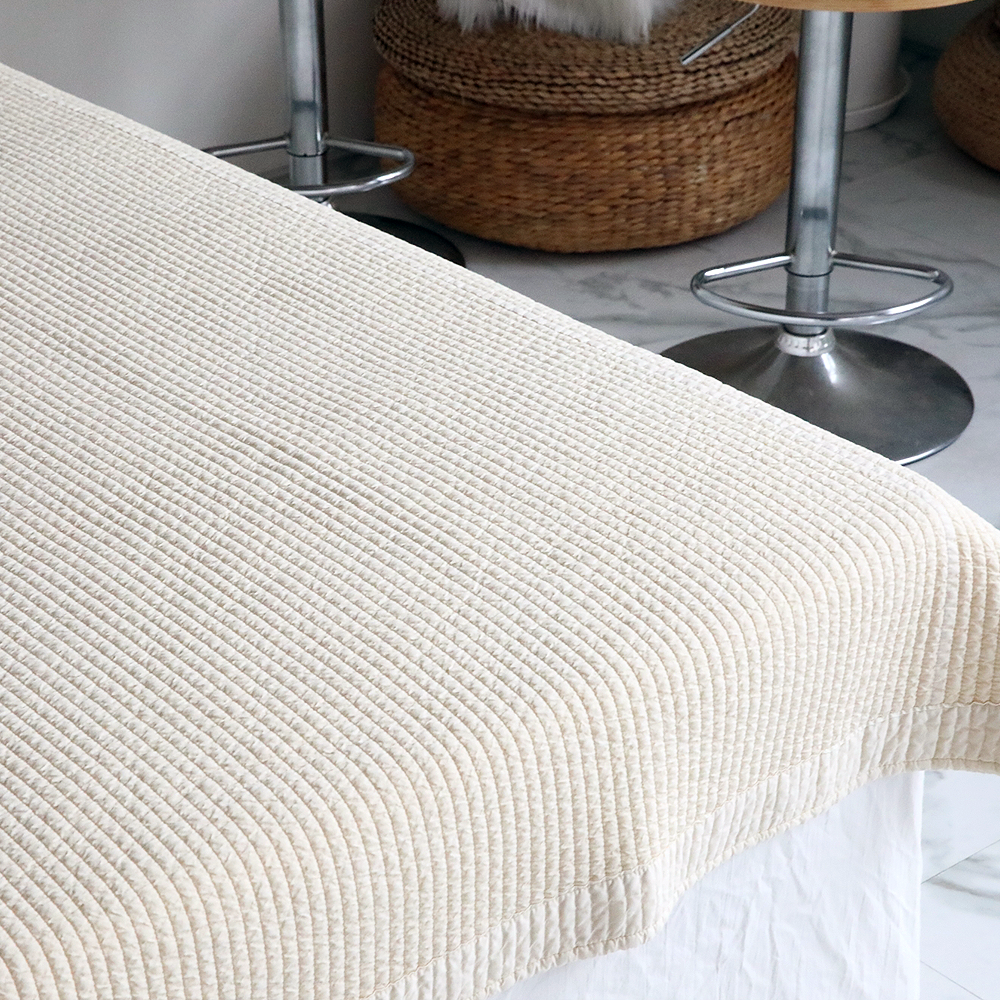 사계절침대패드 송화침장 고밀도 까사 양면 워싱 줄누비패드