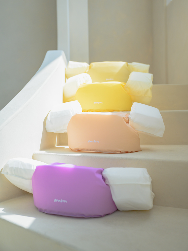 오맘 유아 암링자켓 아기 퍼들점퍼 팔튜브 물놀이 수영 구명조끼 국내생산 KC