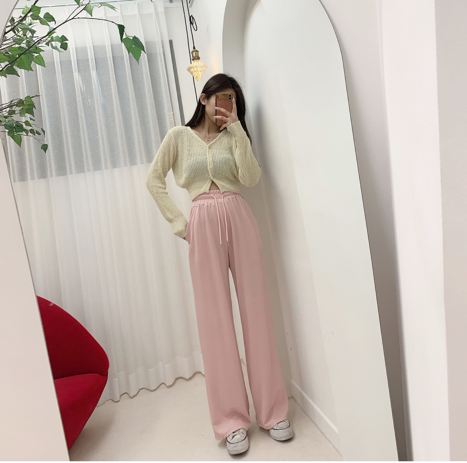 레모나 Y넥 베이지 가디건 [무료배송] 상세 이미지 21