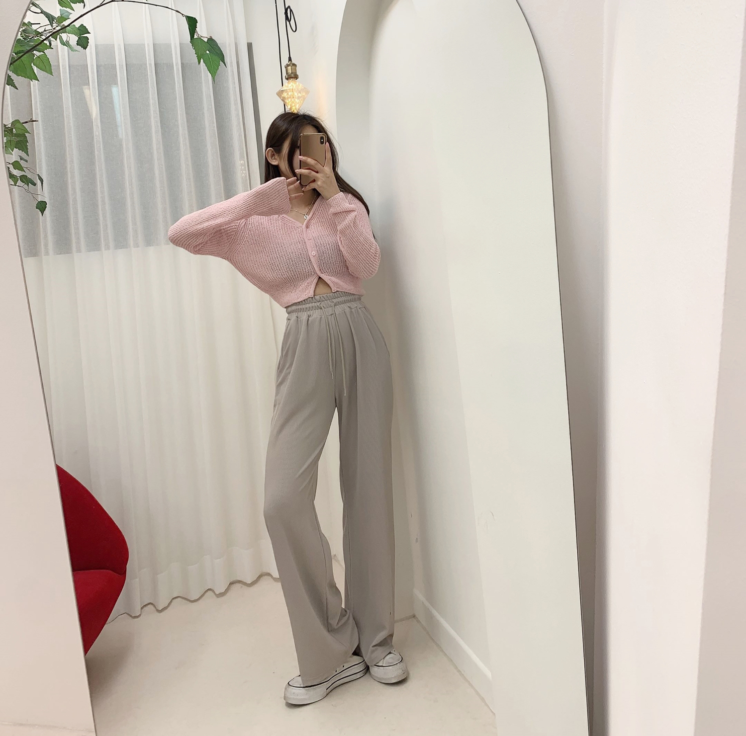 레모나 Y넥 베이지 가디건 [무료배송] 상세 이미지 27
