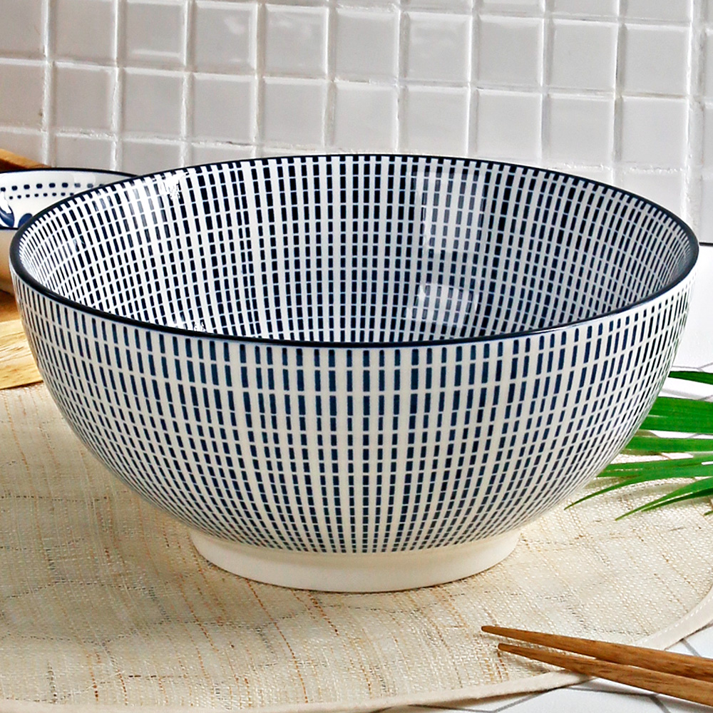 아키 도자기 면기 라면 냉면 우동 일본 라멘 비빔밥 그릇 1개, 20cm, KT-13 이미지 6