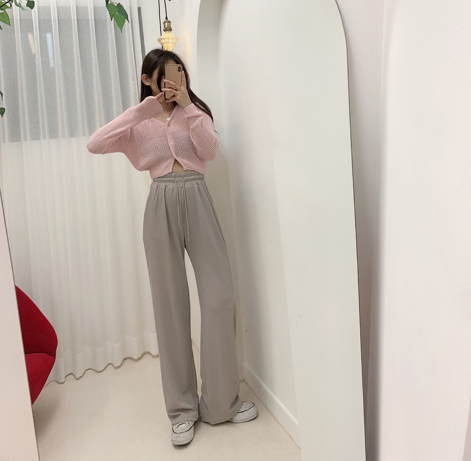레모나 Y넥 베이지 가디건 [무료배송] 상세 이미지 28
