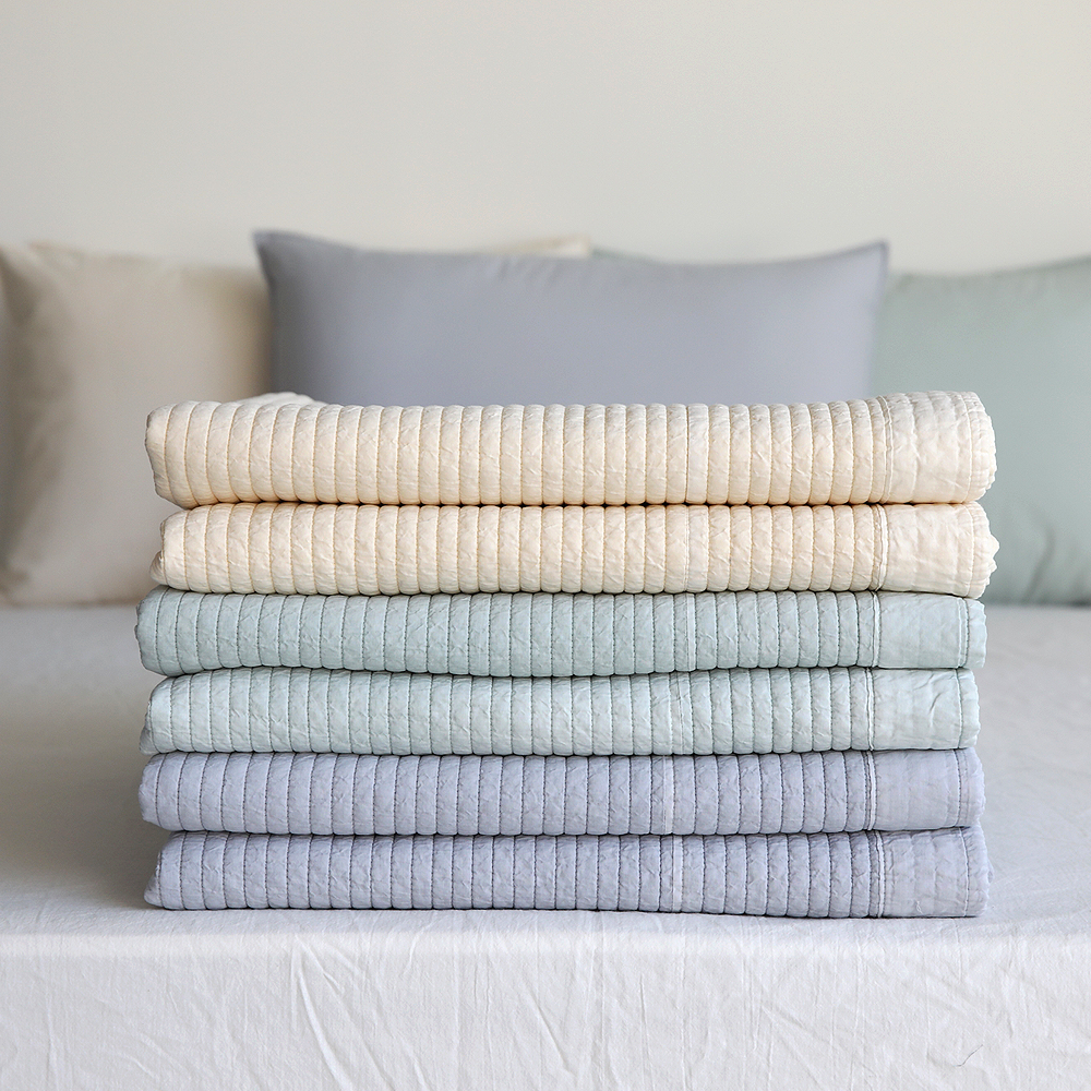 사계절침대패드 송화침장 고밀도 까사 양면 워싱 줄누비패드