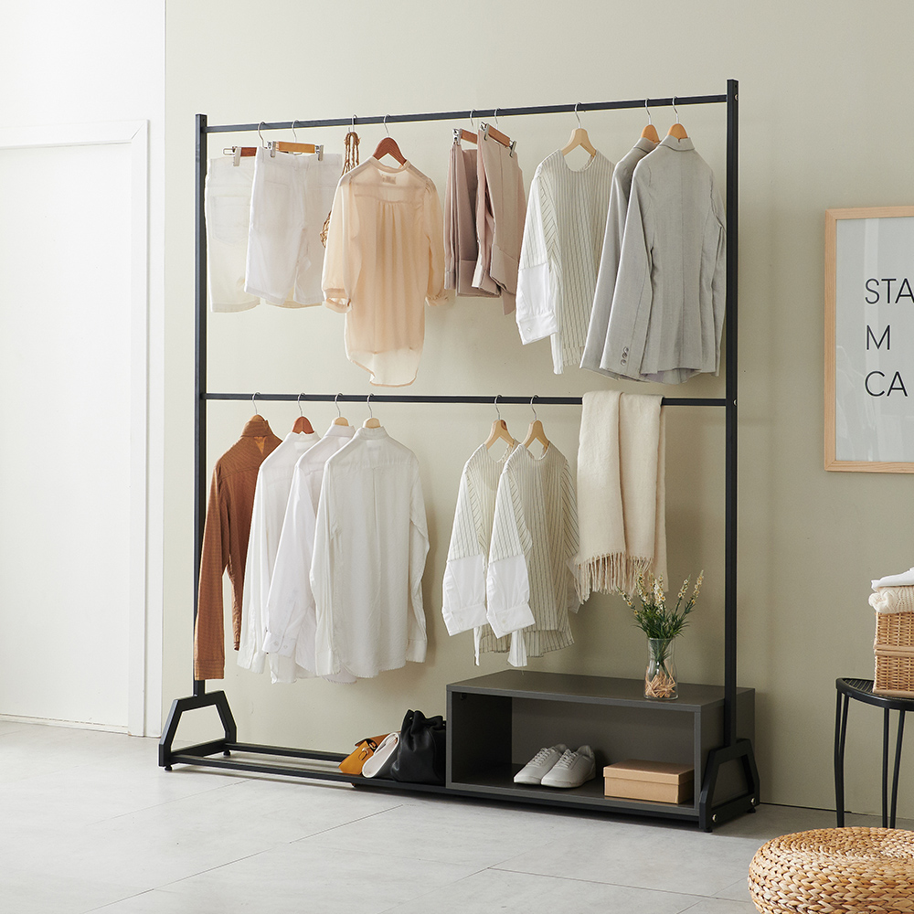 빌트라인 와이드 행거 1800 철제 스탠드 옷걸이