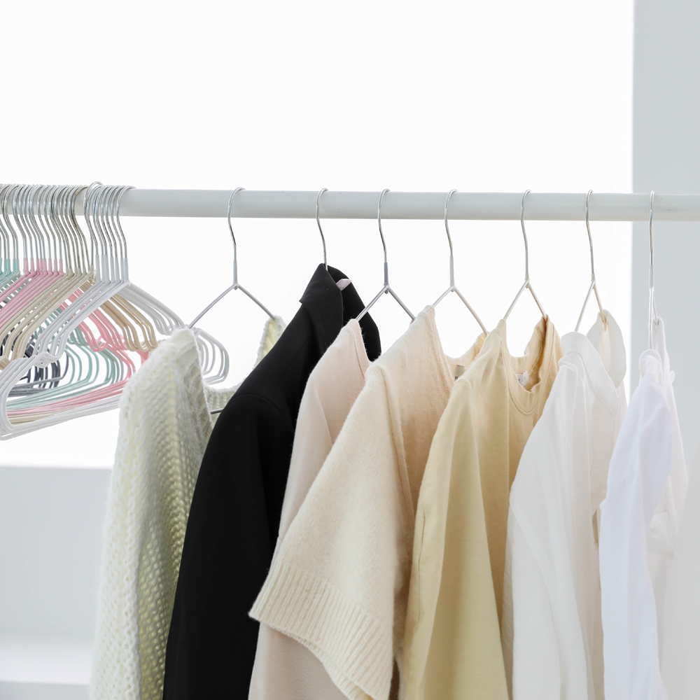 슬림 논슬립 옷걸이 미끄럼방지 정장 어깨끈 걸이 100p