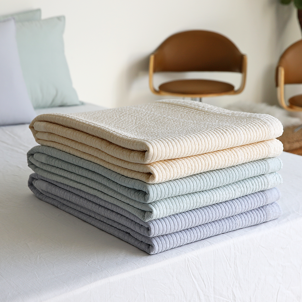 사계절침대패드 송화침장 고밀도 까사 양면 워싱 줄누비패드