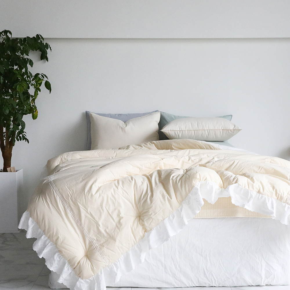 신혼차렵이불 송화침장 호텔식 포플린 고밀도 까사 사계절이불