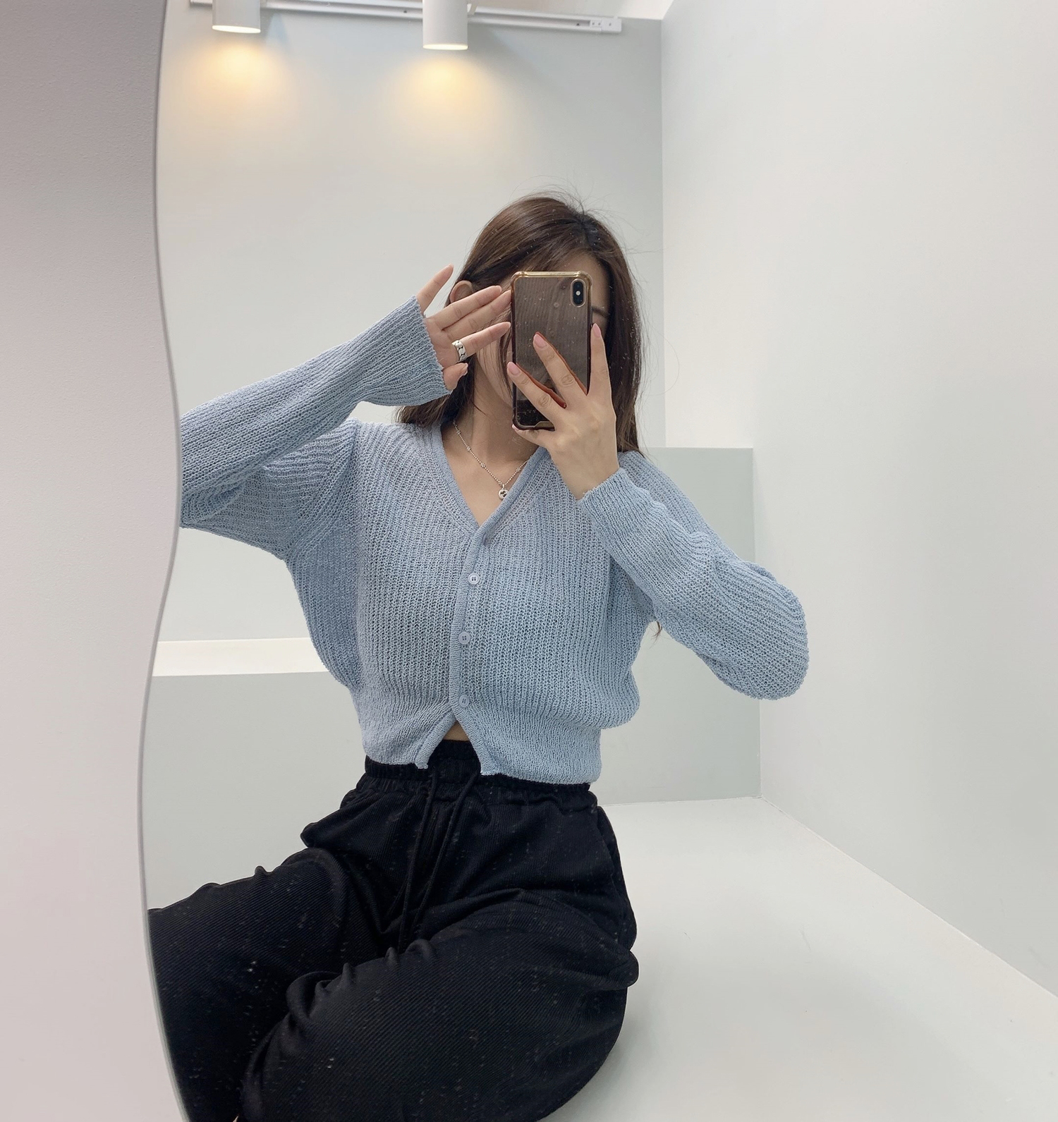 레모나 Y넥 베이지 가디건 [무료배송] 상세 이미지 39