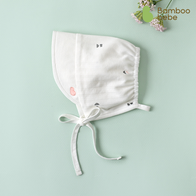 [밤부베베] 밤부메쉬 허그비 아기모자